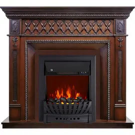 Каминокомплект Royal Flame Alexandria махагон коричневый антик с очагом Aspen Black