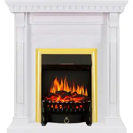 Каминокомплект Royal Flame Orlean Белый с очагом Fobos FX Brass