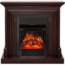 Каминокомплект Royal Flame Bradford Темный дуб с очагом Majestic FX Black