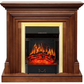 Каминокомплект Royal Flame Bradford Орех с очагом Majestic FX Brass