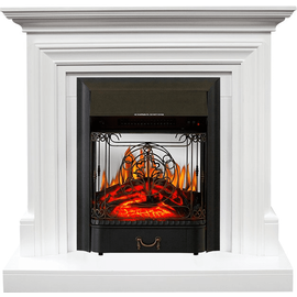 Каминокомплект Royal Flame Bradford Белый с очагом Majestic FX M Black