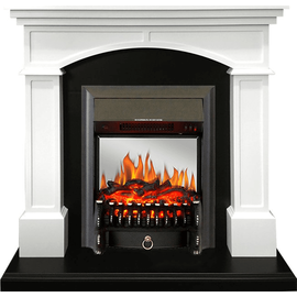 Каминокомплект Royal Flame Langford Белый с черным с очагом Fobos FX M Black