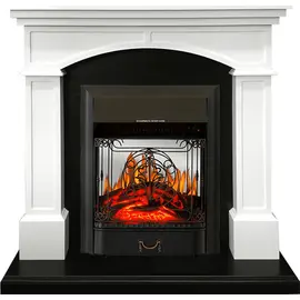 Каминокомплект Royal Flame Langford Белый с черным с очагом Majestic FX M Black