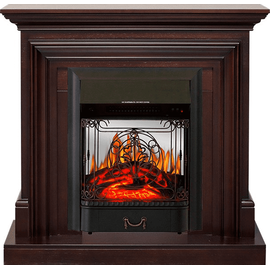 Каминокомплект Royal Flame Bradford Темный дуб с очагом Majestic FX M Black