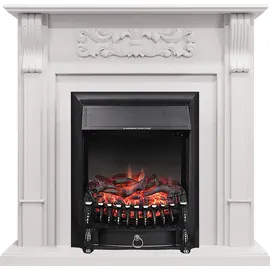 Каминокомплект Royal Flame Venice Фактурный белый с очагом Fobos FX Black