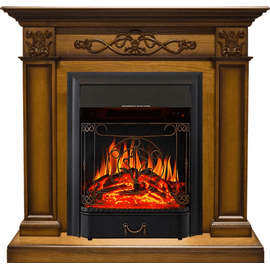 Каминокомплект Royal Flame Verona Дуб антик с очагом Majestic FX Black