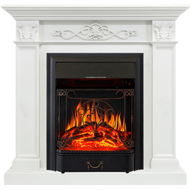 Каминокомплект Royal Flame Verona Белый дуб с очагом Majestic FX Black