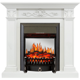Каминокомплект Royal Flame Verona Белый дуб с очагом Fobos FX M Black