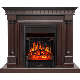 Каминокомплект Royal Flame Dallas Темный дуб с очагом Majestic FX Black