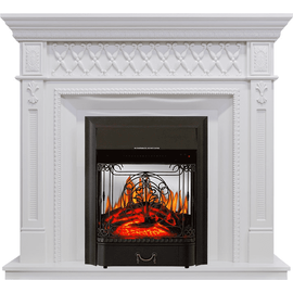 Каминокомплект Royal Flame Alexandria Белый дуб с очагом Majestic FX M Black