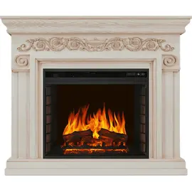 Каминокомплект Royal Flame Athena Слоновая кость с патиной с очагом Vision 23 EF LED FX
