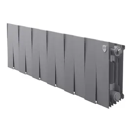 Royal Thermo PianoForte 200/Silver Satin х16, Количество секций (шт): 16, Межосевое расстояние (мм): 200, Подключение: Боковое