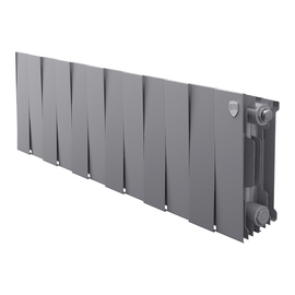 Royal Thermo PianoForte 200/Silver Satin х20, Количество секций (шт): 20, Межосевое расстояние (мм): 200, Подключение: Боковое