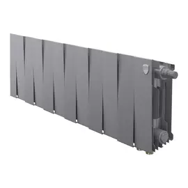 Royal Thermo PianoForte 200/ Silver Satin х16 VD, Количество секций (шт): 16, Межосевое расстояние (мм): 200, Подключение: Нижнее