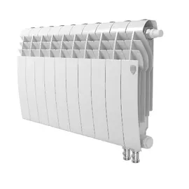 Royal Thermo BiLiner 350 Bianco Traffico VD х12, Количество секций (шт): 12, Межосевое расстояние (мм): 350, Подключение: Нижнее