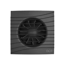 Diciti Silent 4C Matt Black, Диаметр: 100 мм, Цвет: Матовый черный, Датчик влажности, таймер и фотодатчик: Нет