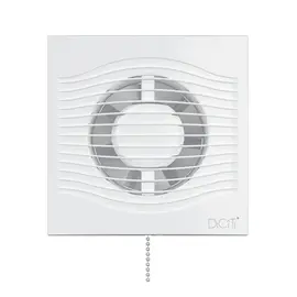 Diciti Slim 4C-02, Диаметр: 100 мм, Цвет: Белый, Управление: Шнурковое, Датчик влажности, таймер и фотодатчик: Нет