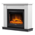 Каминокомплект Firelight: Очаг EFP/P-2520LS N , портал Canto 25 белый, Цвет: Белый с черным, - 2