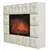 Каминокомплект: Очаг Electrolux EFP/P-3020LS с порталом Firelight Crystal 30 светлая экокожа, Цвет: Светлая экокожа, - 2