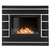 Каминокомплект: Биокамин Firelight BFP/P-2520, портал Moderno 25 шпон чёрный дуб, Цвет: Черный дуб