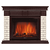 Firelight Bricks 25 камень бежевый, шпон темный дуб, Цвет: Темный дуб, - 2