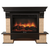 Firelight Forte 30U (угловой) камень бежевый, шпон темный дуб, - 2