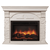Firelight Torre 30S камень белый, шпон белёный дуб