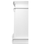 Каминокомплект: Очаг Electrolux EFP/P-4220LS, портал Olympia 42/40/36, белый, Цвет: Белый, - 3