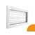 Решетка-АМН 900*600, Типоразмер (мм): 600х900, Конструкция: Однорядная, Цвет: Оранжевый