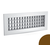 Решетка РВ-2-100x400, Типоразмер (мм): 100х400, Конструкция: Двухрядная, Бренд: Неватом, Цвет: Коричневый