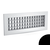 Решетка РВ-2-350x350, Типоразмер (мм): 350х350, Конструкция: Двухрядная, Бренд: Неватом, Цвет: Черный