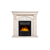 Firelight Torre Classic камень белый, шпон беленый дуб