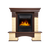Firelight Forte Classic камень бежевый, шпон темный дуб
