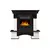 Firelight Forte Classic камень белый, шпон темный дуб