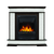 Firelight Scala Classic камень сланец скалистый белый, шпон тёмный дуб