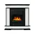 Firelight Scala Classic камень сланец скалистый белый, шпон тёмный дуб