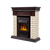 Firelight Bricks Classic камень бежевый, шпон темный дуб, - 2