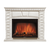 Firelight Porto 30 камень белый, шпон беленый дуб
