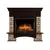 Firelight Forte Wood 25U (угловой) камень коричневый, шпон темный дуб