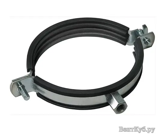 Хомут для воздуховода с резиновым профилем Ф250, Диаметр: 250 мм