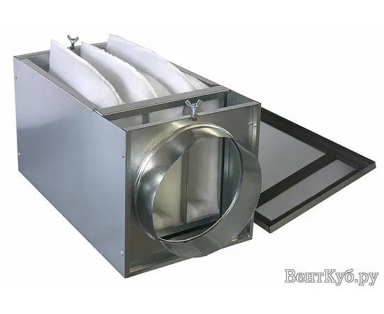 Фильтр-бокс FVK-200, Вид: Фильтр-бокс, Диаметр: 200 мм, Тип фильтра: Карманный Фильтр-бокс FVK-200, Вид: Фильтр-бокс, Диаметр: 200 мм, Тип фильтра: Карманный