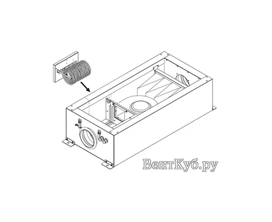 Shuft EH/CAUF 500-1,2/1, Мощность нагревателя (кВт): 1,2, - 2