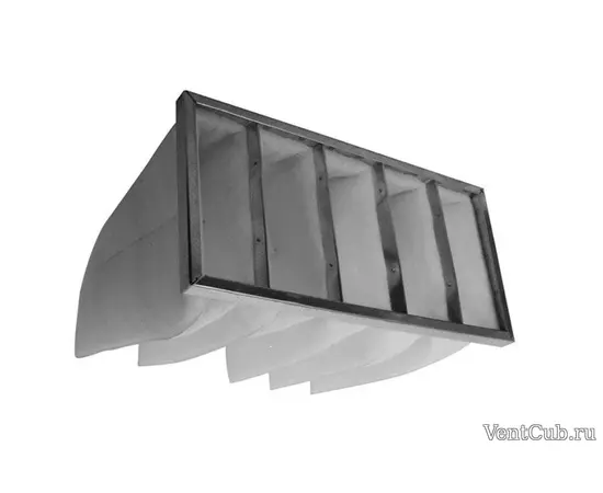 Карманный фильтр SHUFT FRr (F5-EU5) 400x200, Типоразмер (мм): 400х200, Вид: Сменная кассета, Тип класса очистки : F5-EU5, Тип фильтра: Карманный