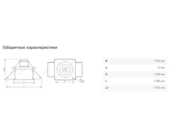 Nevatom VKRF-8,0-DU400-3/750-01-1, Исполнение: Дымоудаления ДУ 400 ºС, Диаметр: 800 мм, Производительность (м³/ч): 21640, - 4