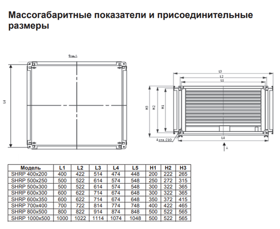 Energolux SHRP 50-30, Типоразмер (мм): 500х300, - 3