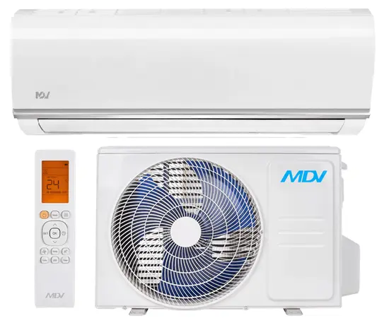MDV MDSC-07HRDN8/MDOC-07HDN8, Рекомендуемая площадь и мощность: 20 м² - 2 кВт