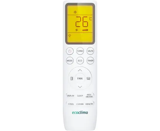 Ecoclima ECW-TC07/AA-4R1, Рекомендуемая площадь и мощность: 20 м² - 2 кВт, - 6