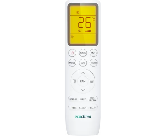 Ecoclima ECW/I-TC24/AA-4R2, Рекомендуемая площадь и мощность: 70 м² - 7 кВт, - 6