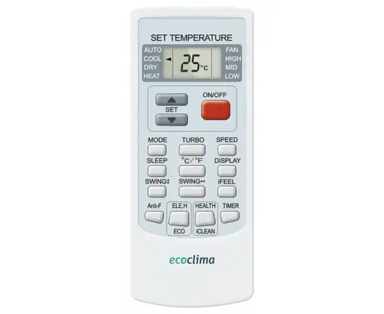 Ecoclima ECW/I-AX24/FB-4R1, Рекомендуемая площадь и мощность: 70 м² - 7 кВт, - 7