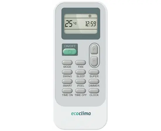 Ecoclima ECW/I-HE07/AA-4R2, Рекомендуемая площадь и мощность: 20 м² - 2 кВт, - 4